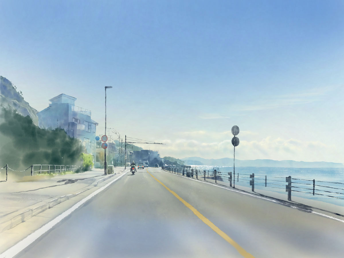 iPadで絵を描く! Adobe Frescoで描いた湘南の風景（iPad Artwork 062